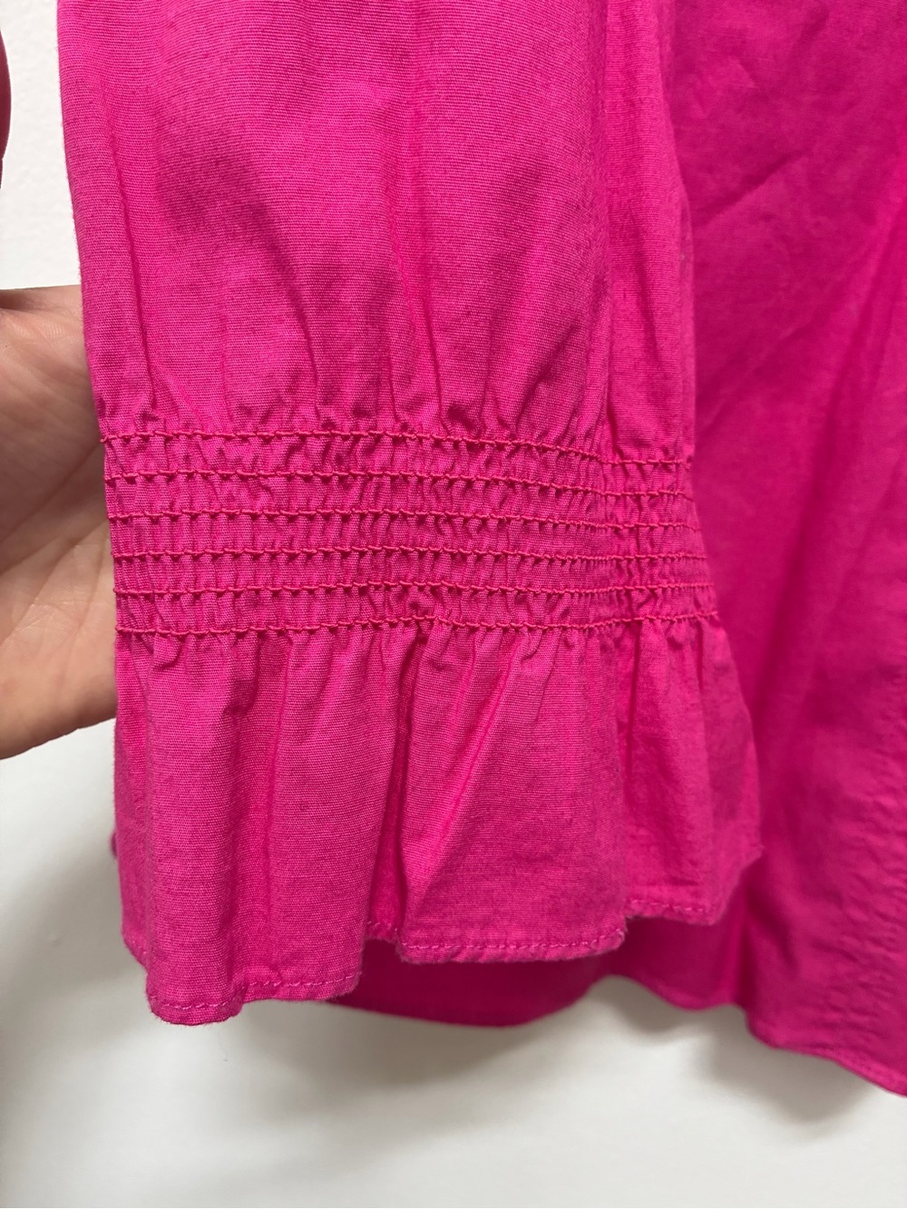 Pomander Place V-Neck Puff Sleeve Tunic in Hot Pink - Picture 4 of 9